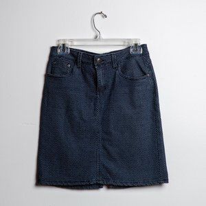 Earl Jeans Polka Dot Denim Skirt